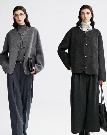 Women’s loose-fit jacket with button fastening - J&B; - 4 - London-stylehouse.com