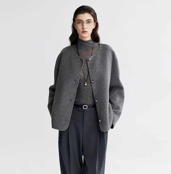 Women’s loose-fit jacket with button fastening - J&B; - 9 - London-stylehouse.com