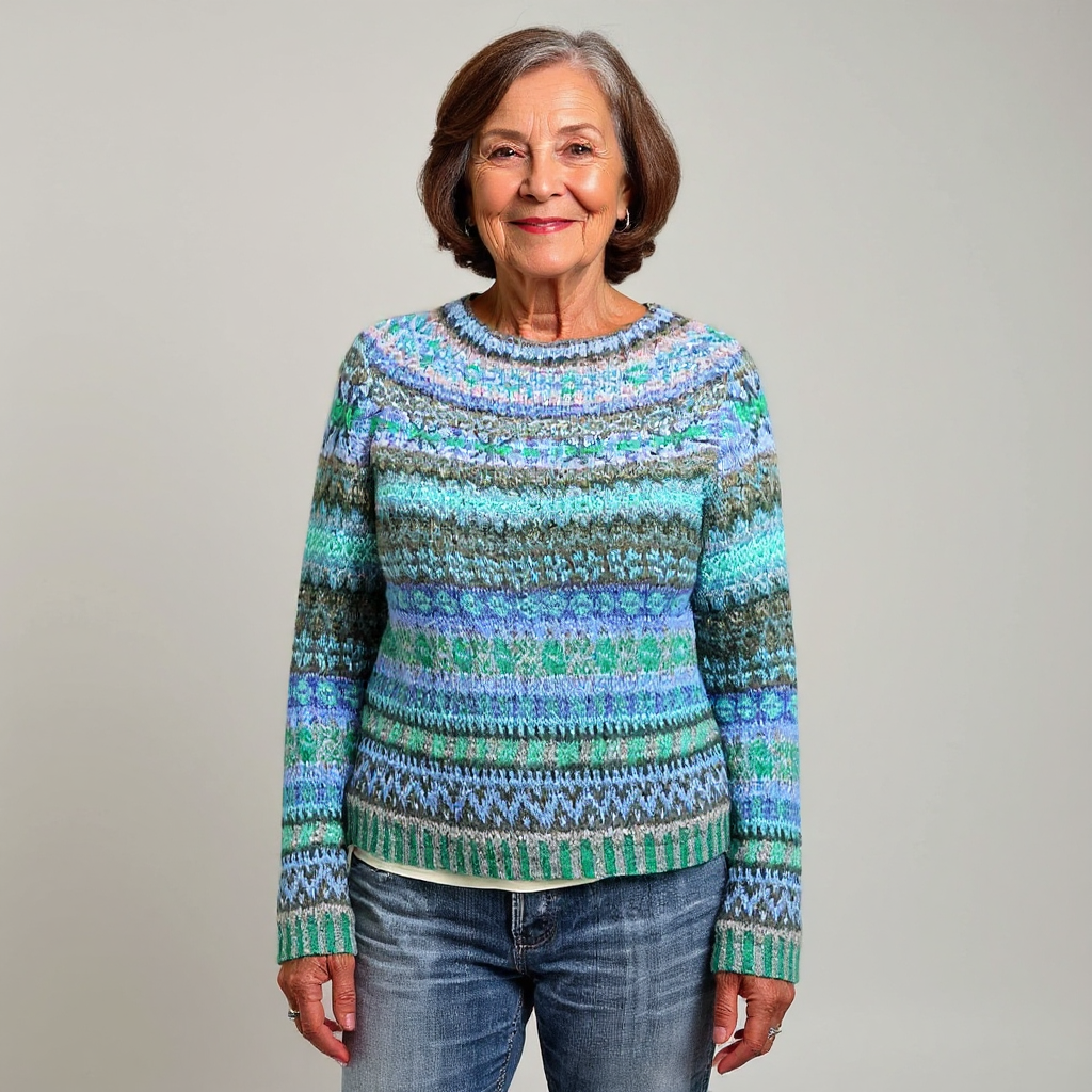 Unique Handcrafted Icelandic Jumper for Women with Stylish Patterns and Comfort - 1 - London-stylehouse.com