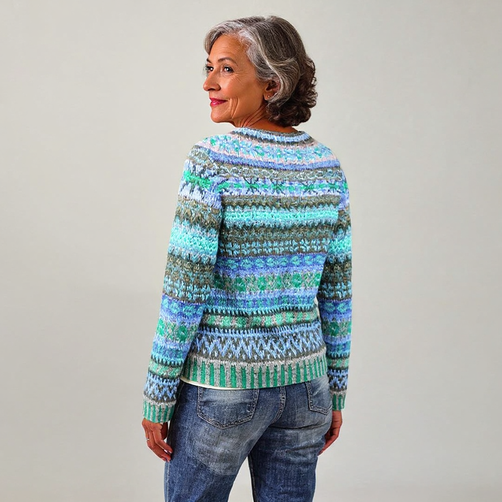 Unique Handcrafted Icelandic Jumper for Women with Stylish Patterns and Comfort - 2 - London-stylehouse.com