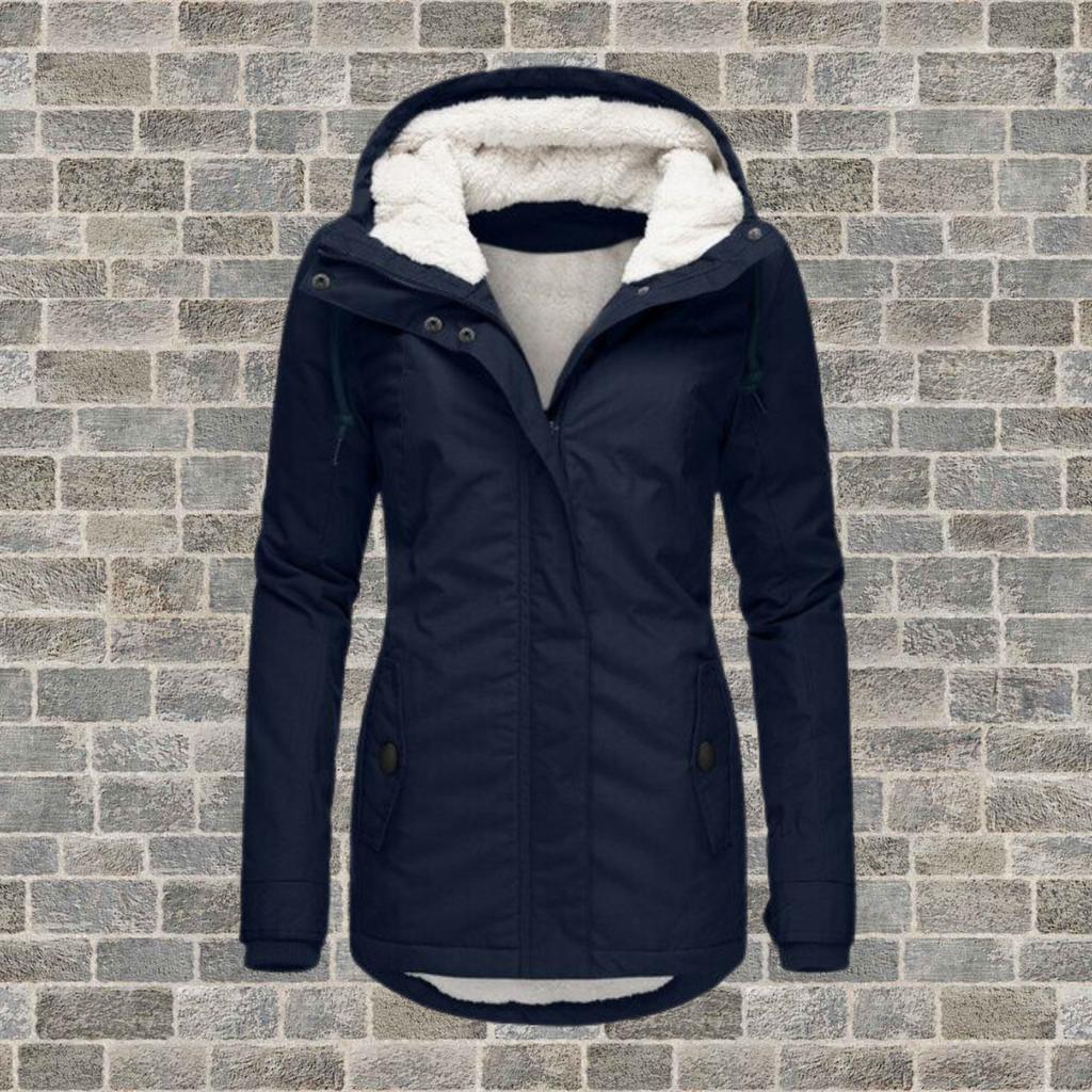 J&B Women’s Hooded Winter Jacket with Plush Lining - 1 - London-stylehouse.com