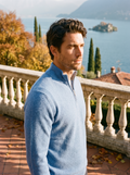 J&B Men's High-Collar Half-Zip Sweater - 1 - London-stylehouse.com