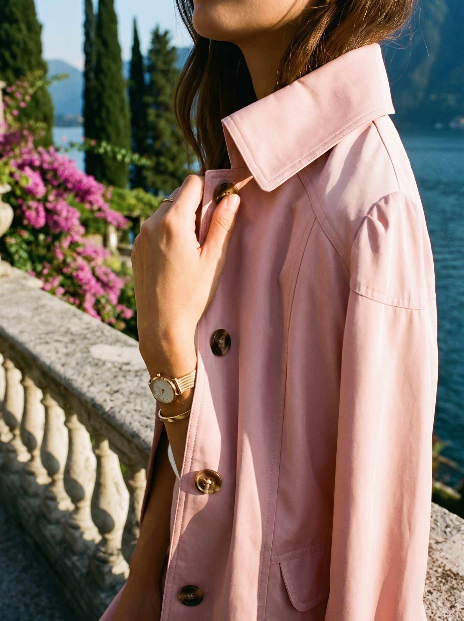 J&B Women's Belted Tailored Trench Coat - Elegant Fitted Design - 4 - London-stylehouse.com