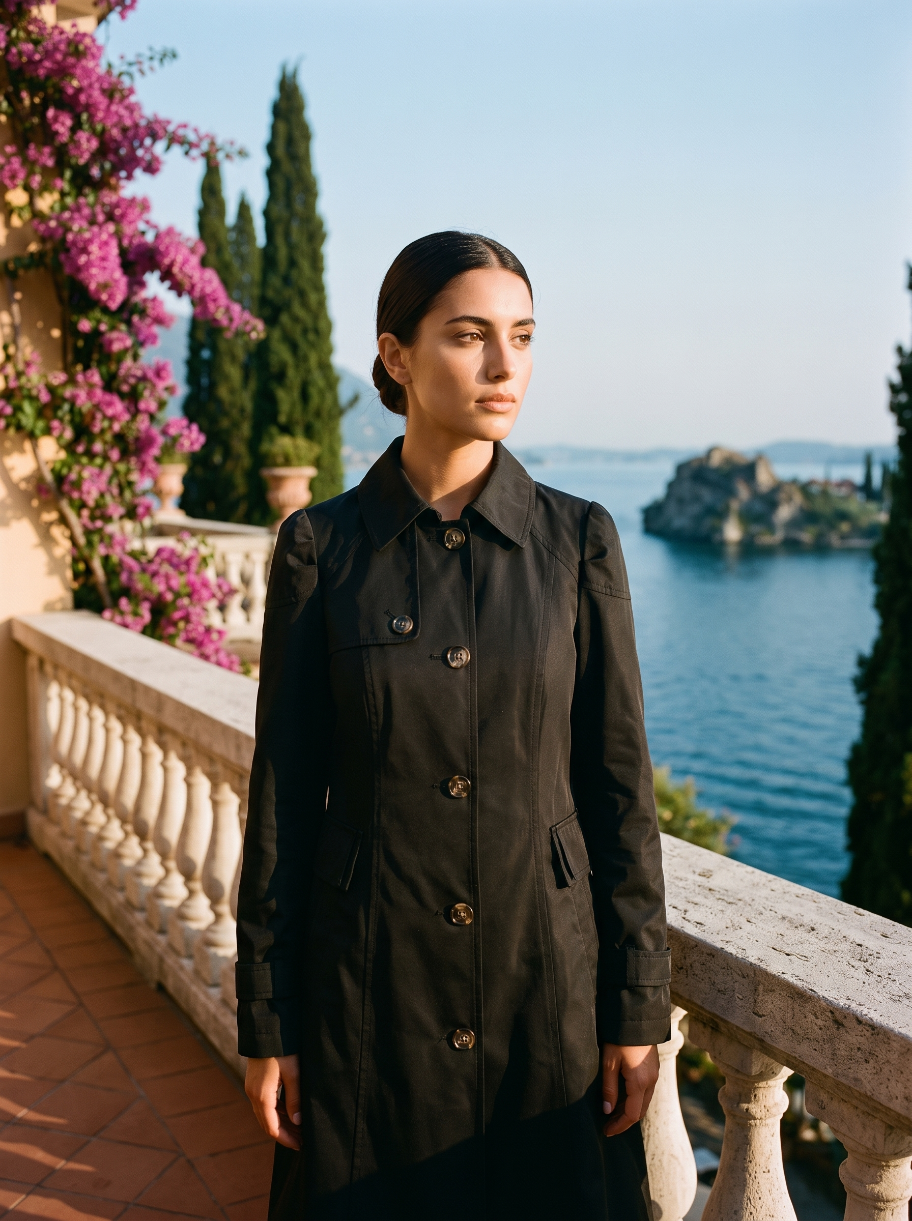 J&B Women's Belted Tailored Trench Coat - Elegant Fitted Design - 6 - London-stylehouse.com
