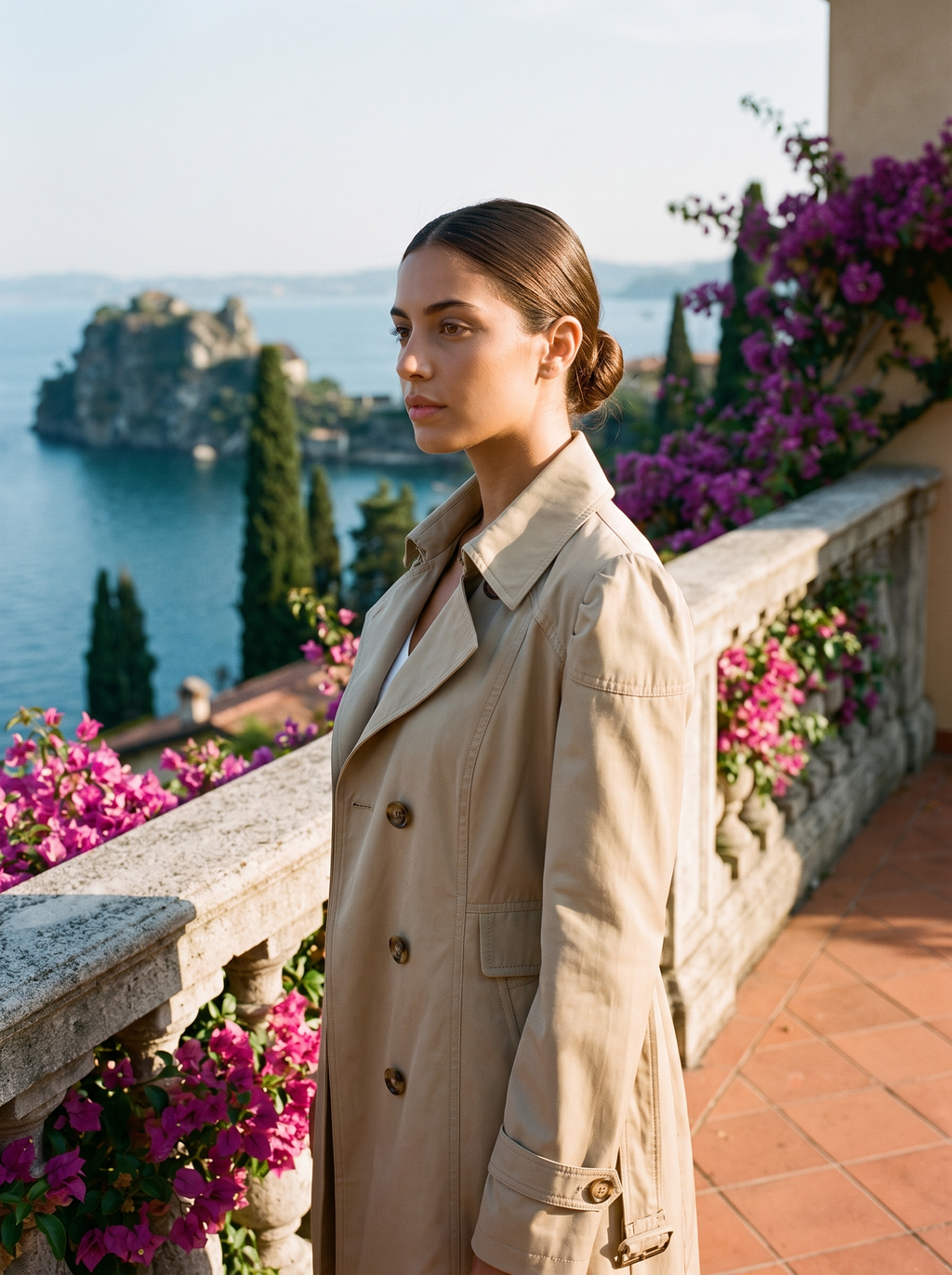 J&B Women's Belted Tailored Trench Coat - Elegant Fitted Design - 7 - London-stylehouse.com