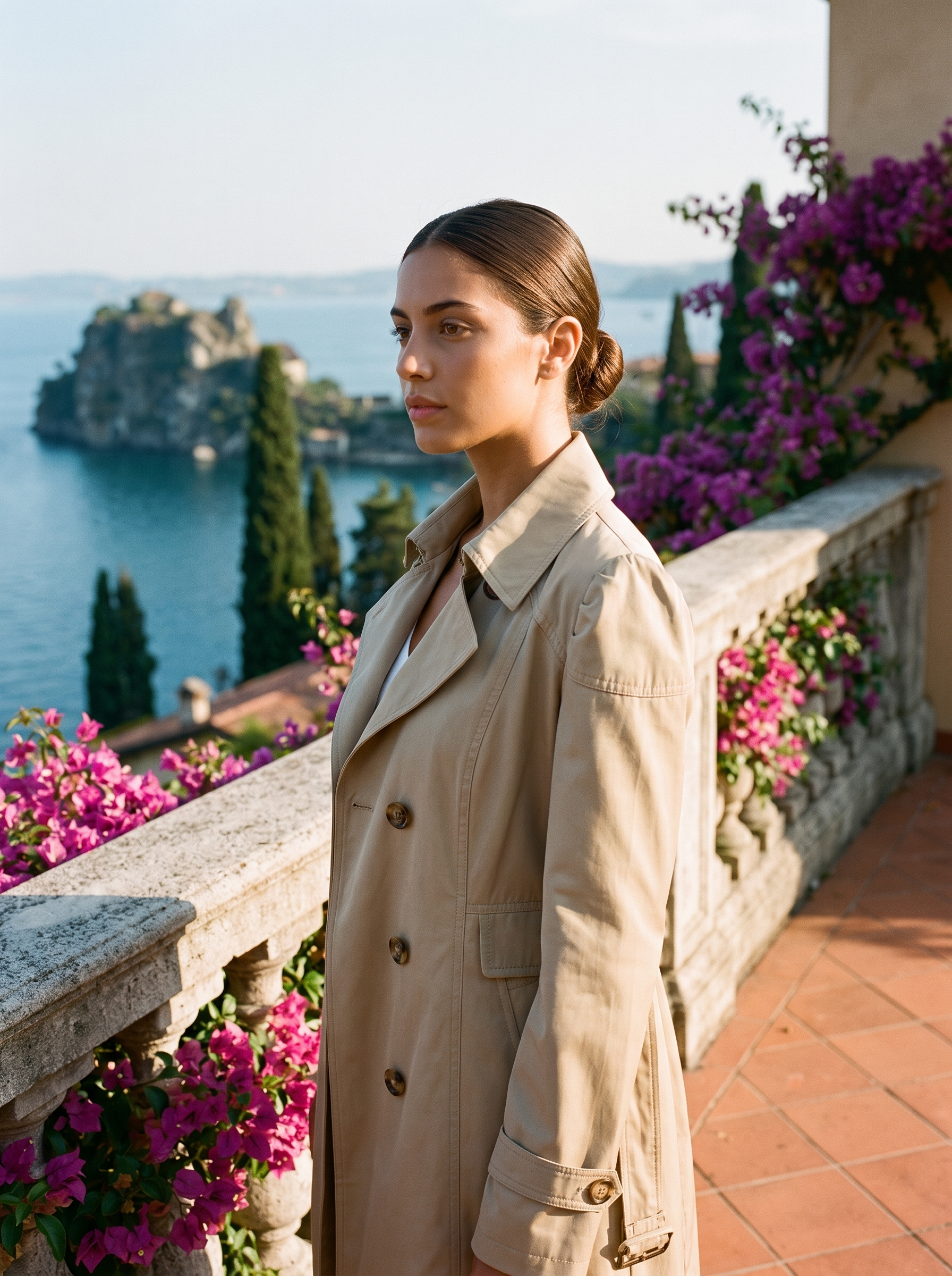 J&B Women's Belted Tailored Trench Coat - Elegant Fitted Design - 7 - London-stylehouse.com