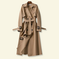 Elegant Double-Breasted Women's Trench Coat - J&B - 1 - London-stylehouse.com
