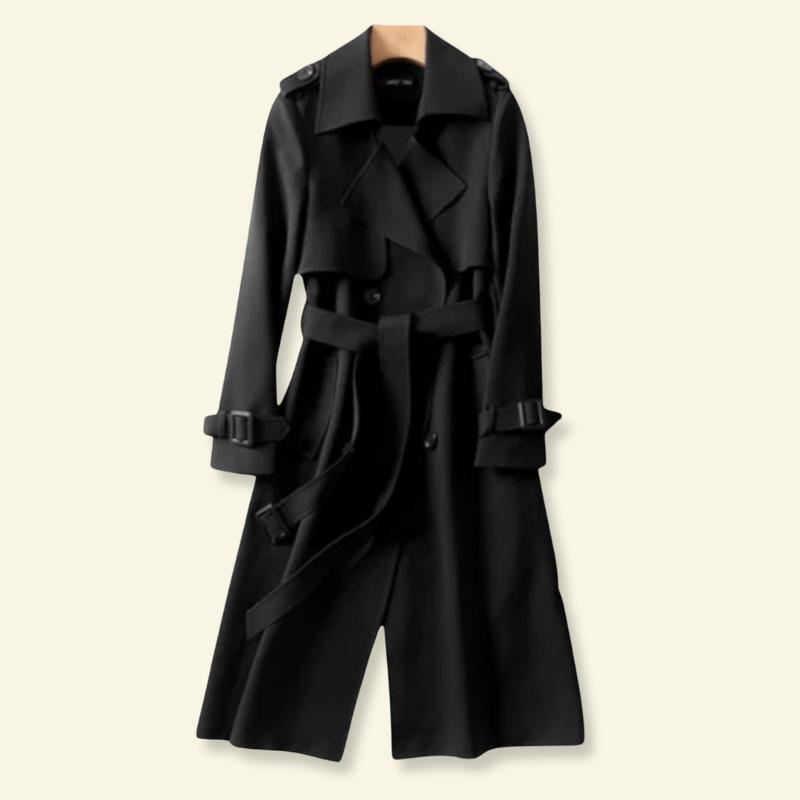 Elegant Double-Breasted Women's Trench Coat - J&B - 6 - London-stylehouse.com