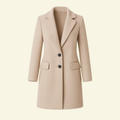Elegant Women’s Fitted Coat with Classic Collar - J&B - 1 - London-stylehouse.com