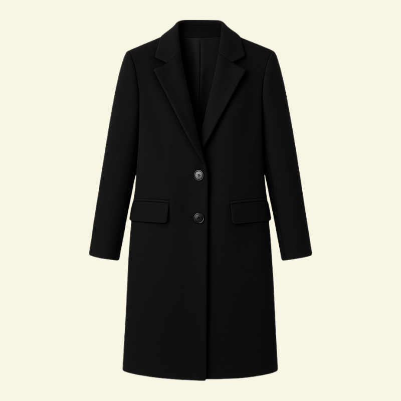 Elegant Women’s Fitted Coat with Classic Collar - J&B - 7 - London-stylehouse.com