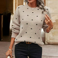 Chic Women’s Polka Dot Loose Jumper - J&B - 1 - London-stylehouse.com