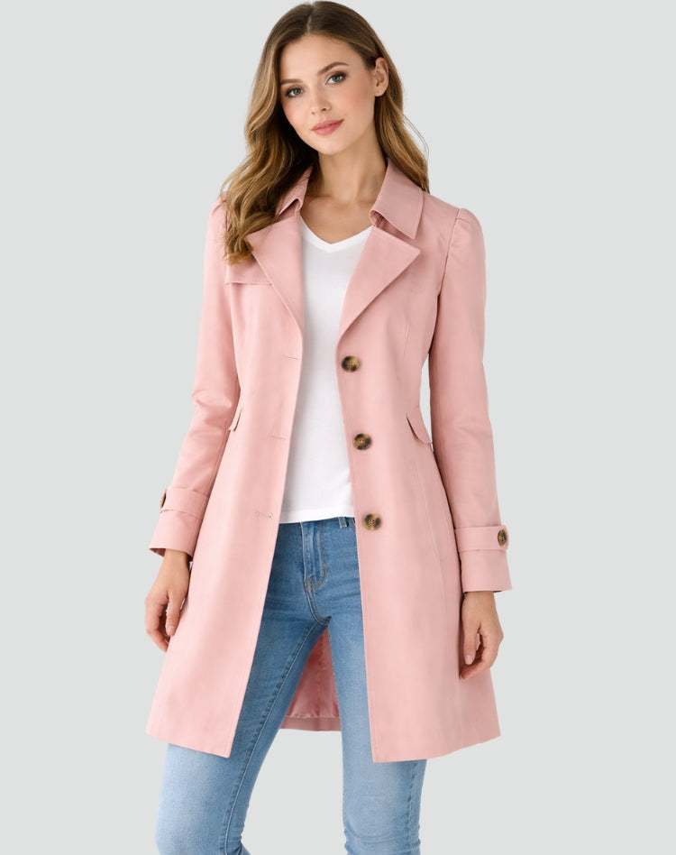 Timeless Women's Trench Coat with Waist Belt - J&B - 6 - London-stylehouse.com