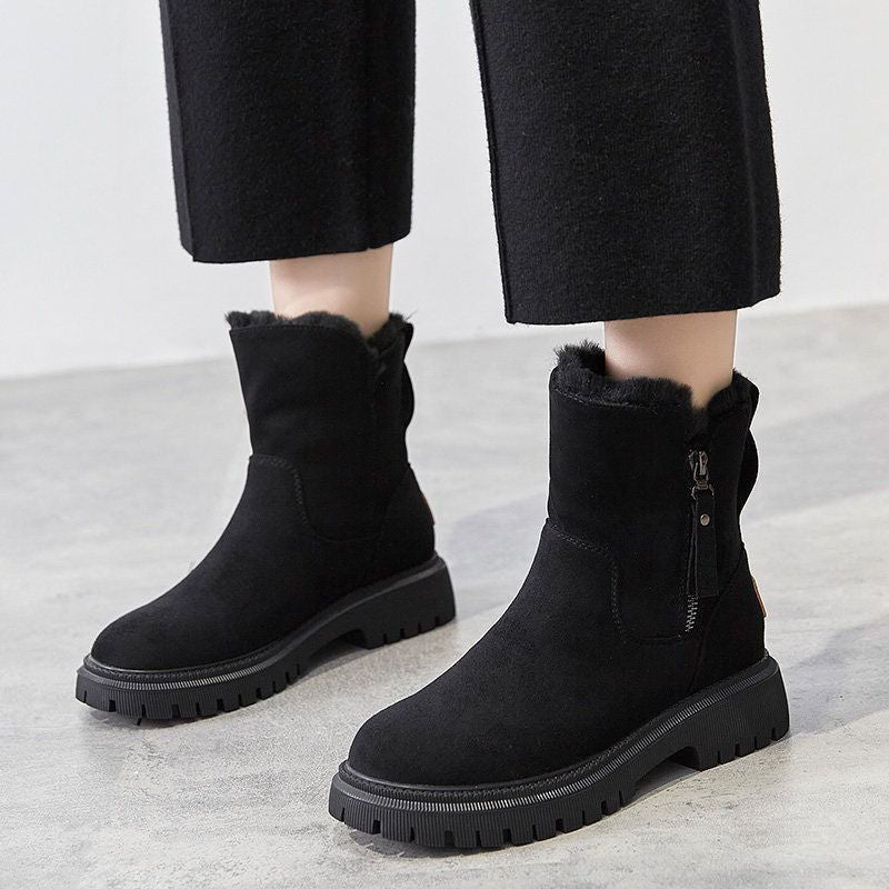 Women’s ankle boots with a low, square heel and soft lining - J&B; - 1 - London-stylehouse.com