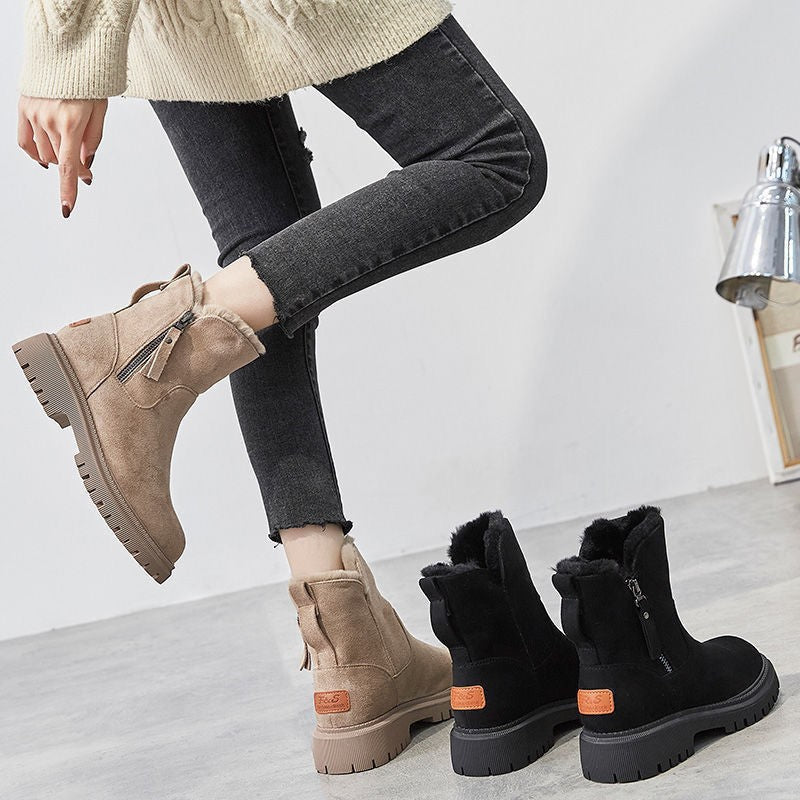 Women’s ankle boots with a low, square heel and soft lining - J&B; - 3 - London-stylehouse.com