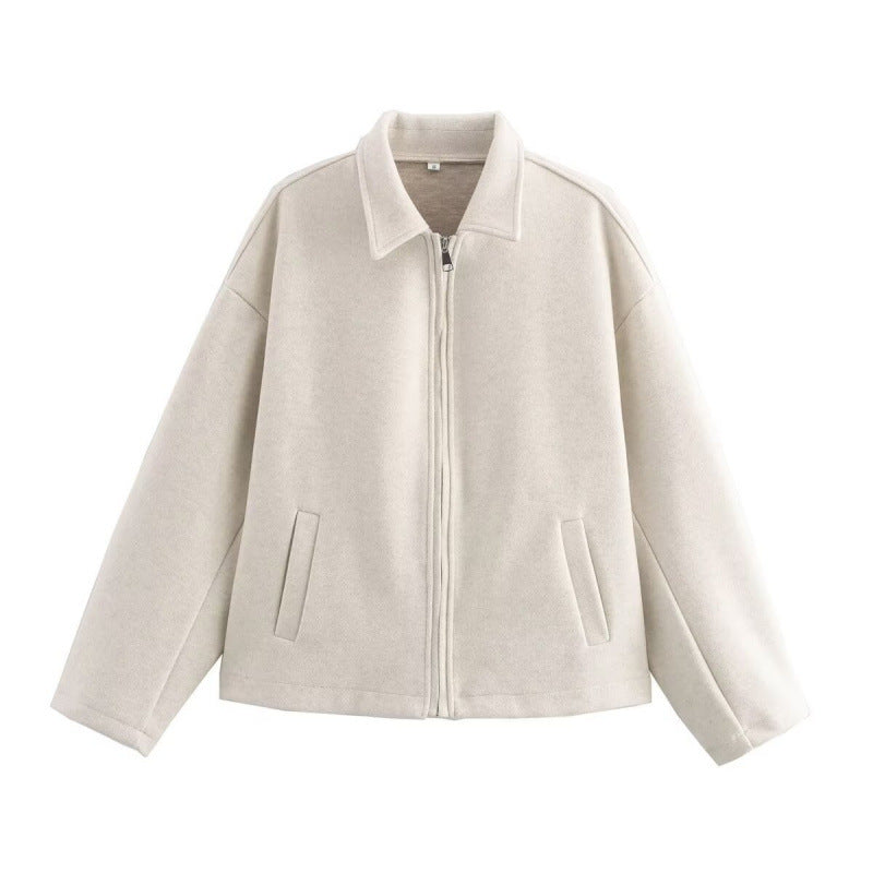 Casual women’s jacket in a relaxed fit with a zip - J&B; - 1 - London-stylehouse.com