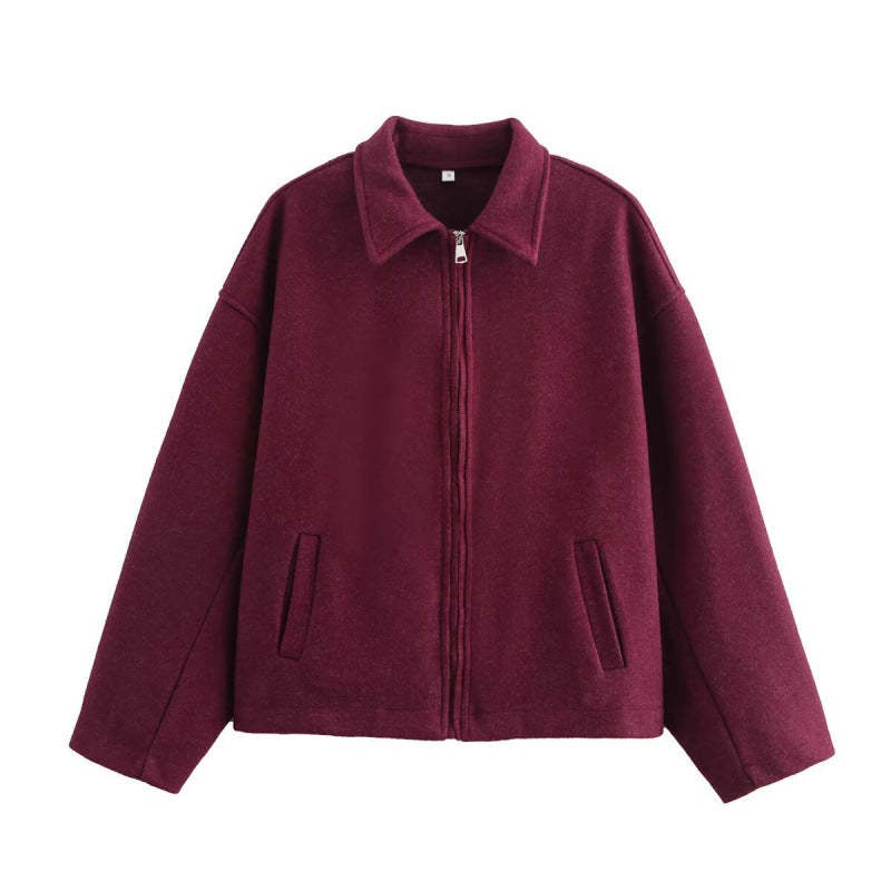 Casual women’s jacket in a relaxed fit with a zip - J&B; - 4 - London-stylehouse.com