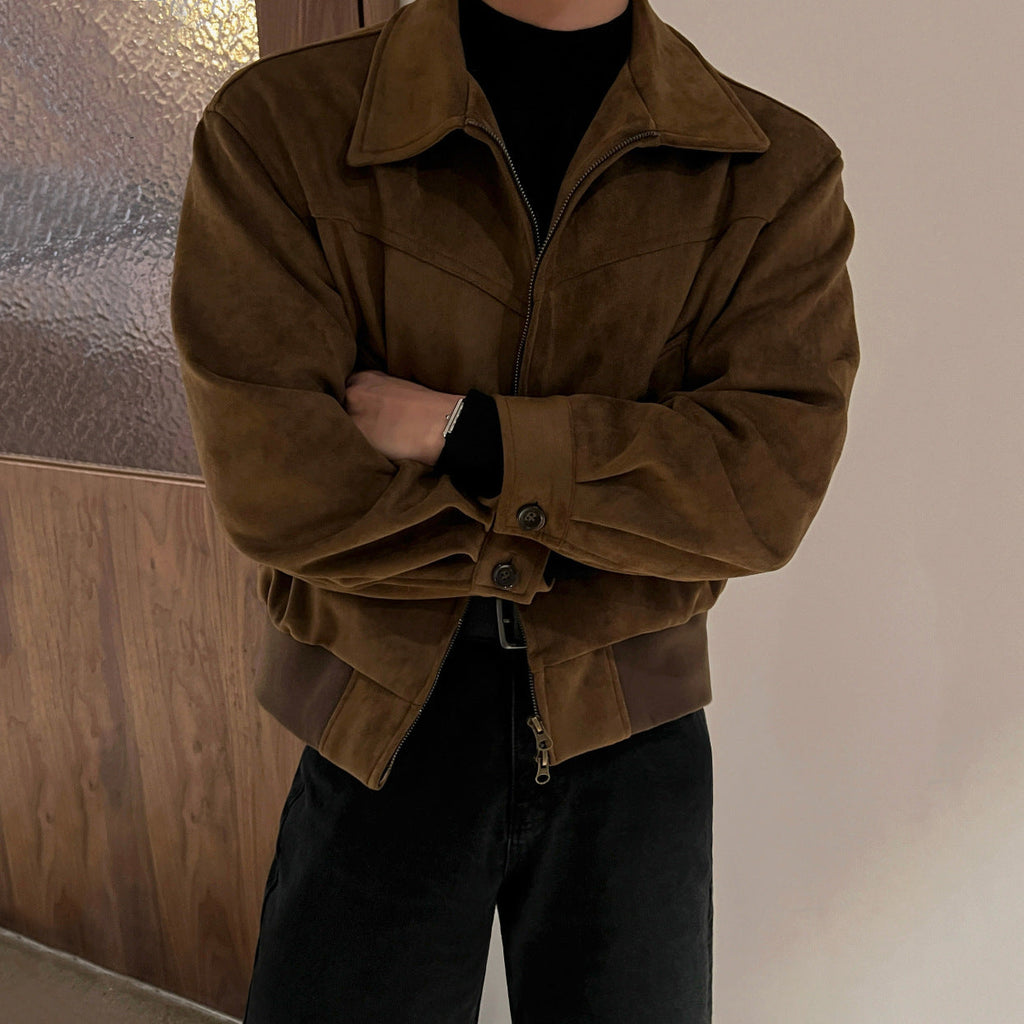 Men’s retro-style bomber jacket with a relaxed fit - J&B; - 3 - London-stylehouse.com