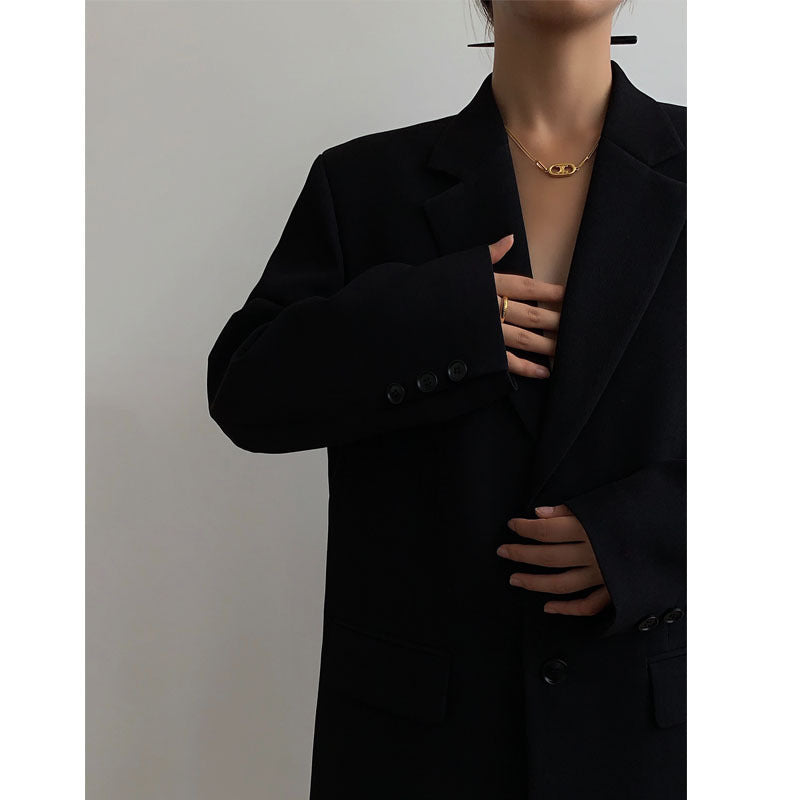 Women’s blazer with a relaxed fit, classic lapels and a button placket - J&B; - 3 - London-stylehouse.com