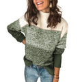 Women’s loose-fitting colour-blocked roll-neck jumper - J&B; - 2 - London-stylehouse.com