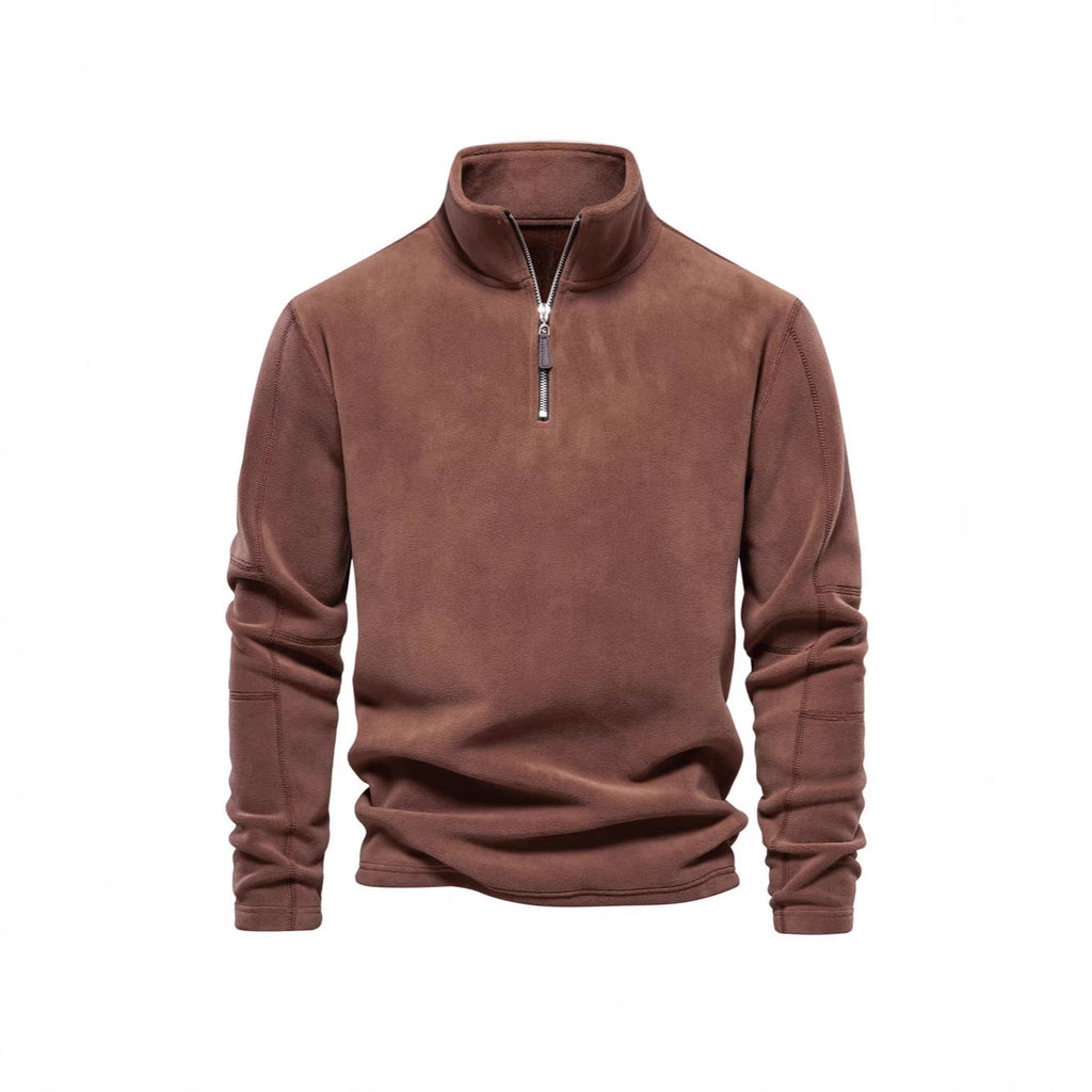 Men’s jacket with half zip, fleece lining and stand-up collar - J&B; - 5 - London-stylehouse.com
