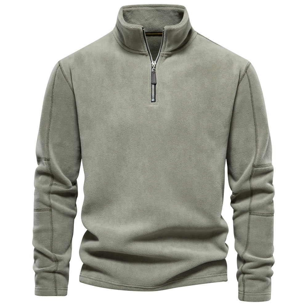 Men’s jacket with half zip, fleece lining and stand-up collar - J&B; - 7 - London-stylehouse.com