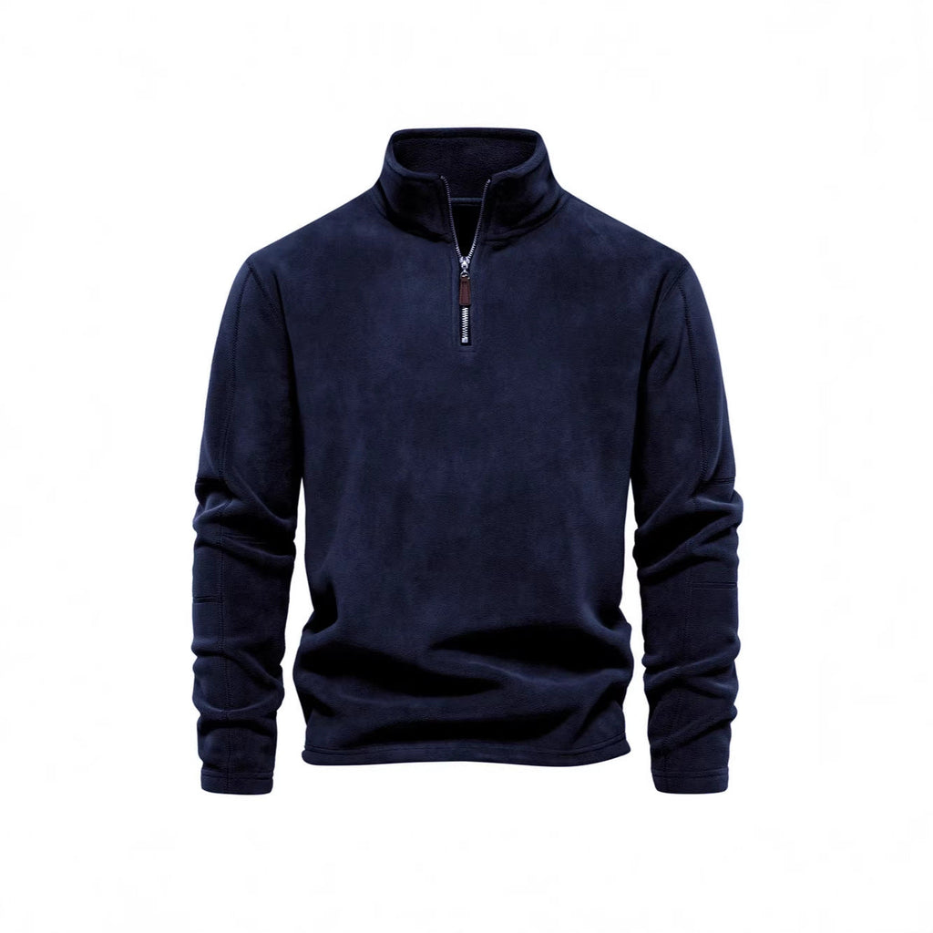 Men’s jacket with half zip, fleece lining and stand-up collar - J&B; - 8 - London-stylehouse.com