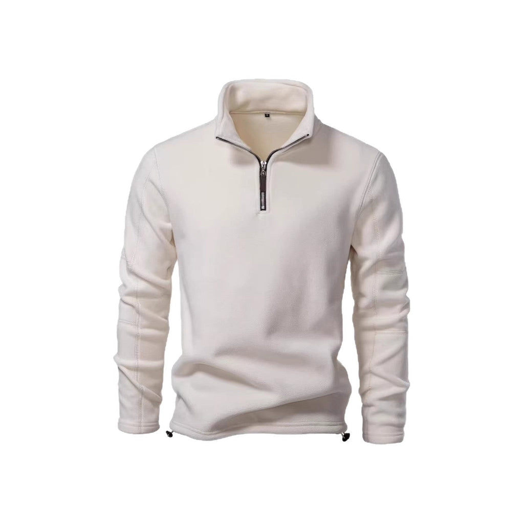 Men’s jacket with half zip, fleece lining and stand-up collar - J&B; - 10 - London-stylehouse.com