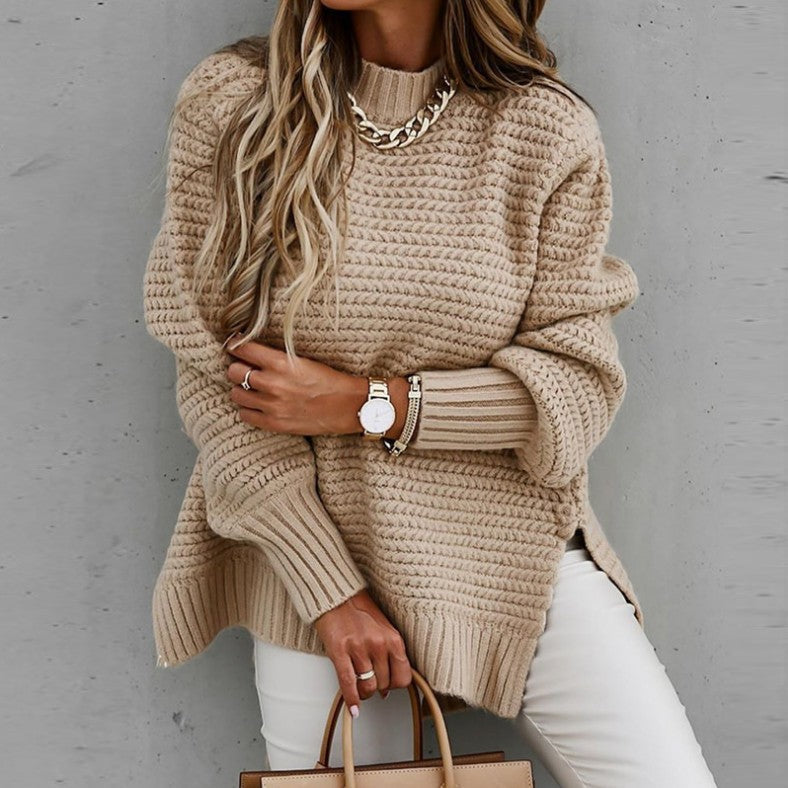Women’s loose-fitting jumper with a chunky knit pattern - J&B; - 11 - London-stylehouse.com