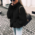 Women’s jumpers: Cosy turtleneck jumper with ribbed detailing - J&B; - 6 - London-stylehouse.com