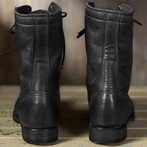 Women’s calf-high lace-up boots with a cosy fleece cuff - J&B; - 4 - London-stylehouse.com