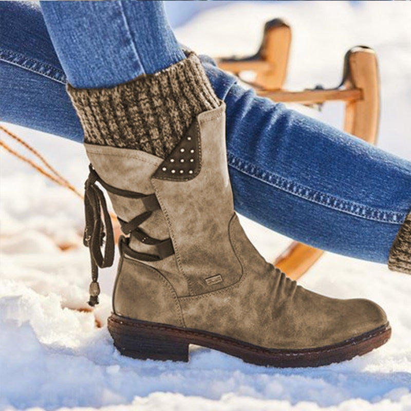Stylish women’s ankle boots with a floral pattern and buckles - J&B; - 7 - London-stylehouse.com