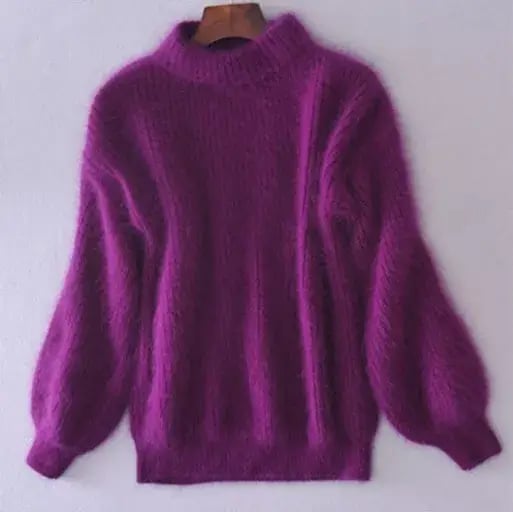 Oversized jumper for women with a stand-up collar and a loose fit - J&B; - 5 - London-stylehouse.com