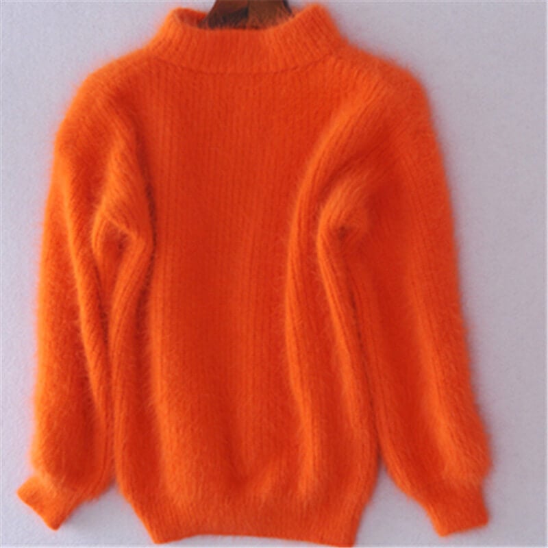 Oversized jumper for women with a stand-up collar and a loose fit - J&B; - 6 - London-stylehouse.com