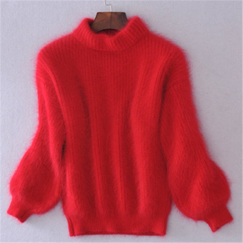 Oversized jumper for women with a stand-up collar and a loose fit - J&B; - 7 - London-stylehouse.com