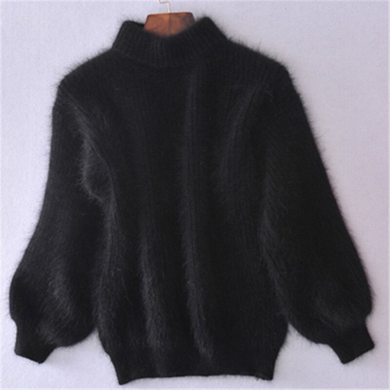 Oversized jumper for women with a stand-up collar and a loose fit - J&B; - 8 - London-stylehouse.com