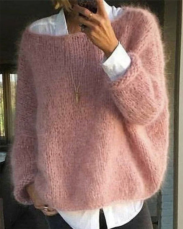 Jumper – Oversized knitted jumper for women with a loose fit - J&B; - 1 - London-stylehouse.com