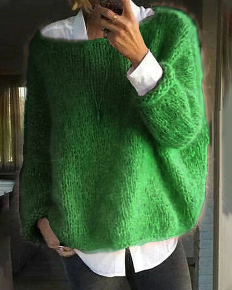 Jumper – Oversized knitted jumper for women with a loose fit - J&B; - 3 - London-stylehouse.com
