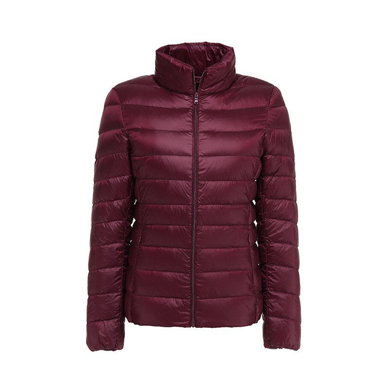 Lightweight women’s down jacket with a quilted pattern and a fitted cut - J&B; - 2 - London-stylehouse.com