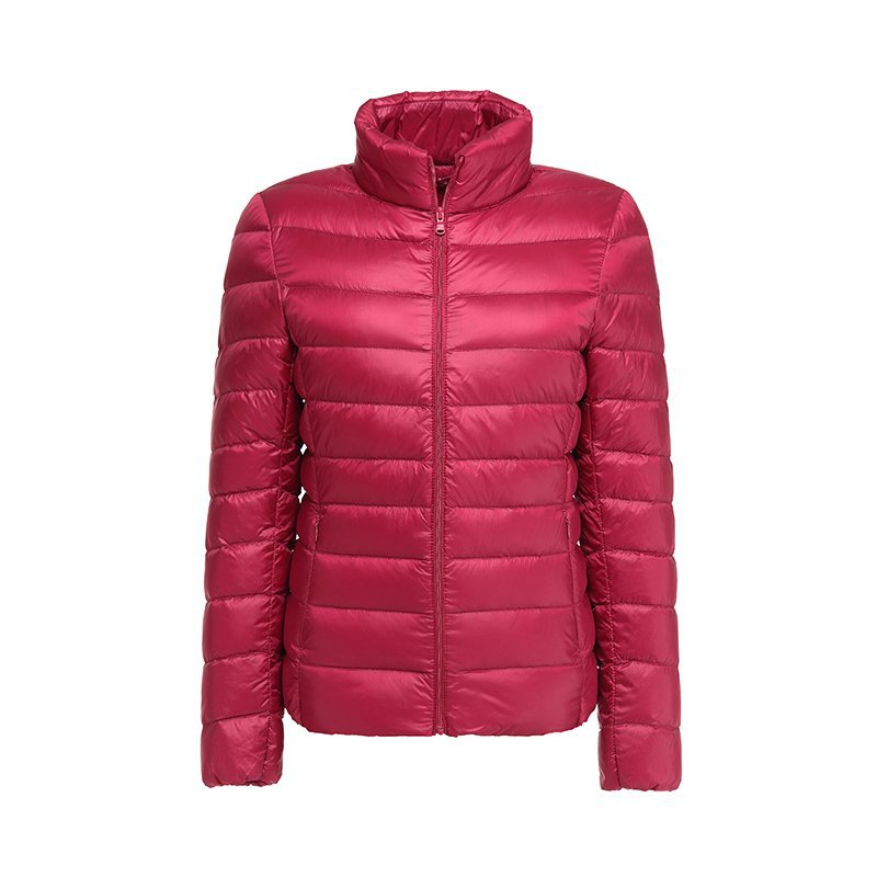 Lightweight women’s down jacket with a quilted pattern and a fitted cut - J&B; - 7 - London-stylehouse.com