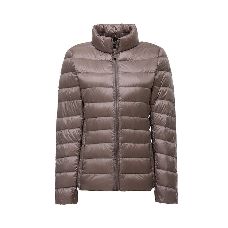 Lightweight women’s down jacket with a quilted pattern and a fitted cut - J&B; - 3 - London-stylehouse.com