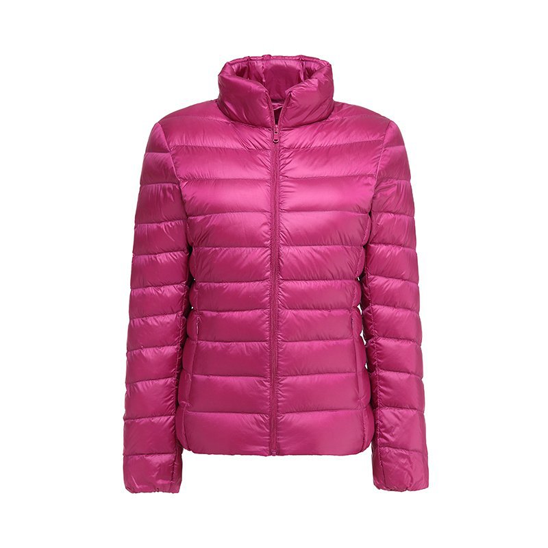 Lightweight women’s down jacket with a quilted pattern and a fitted cut - J&B; - 4 - London-stylehouse.com
