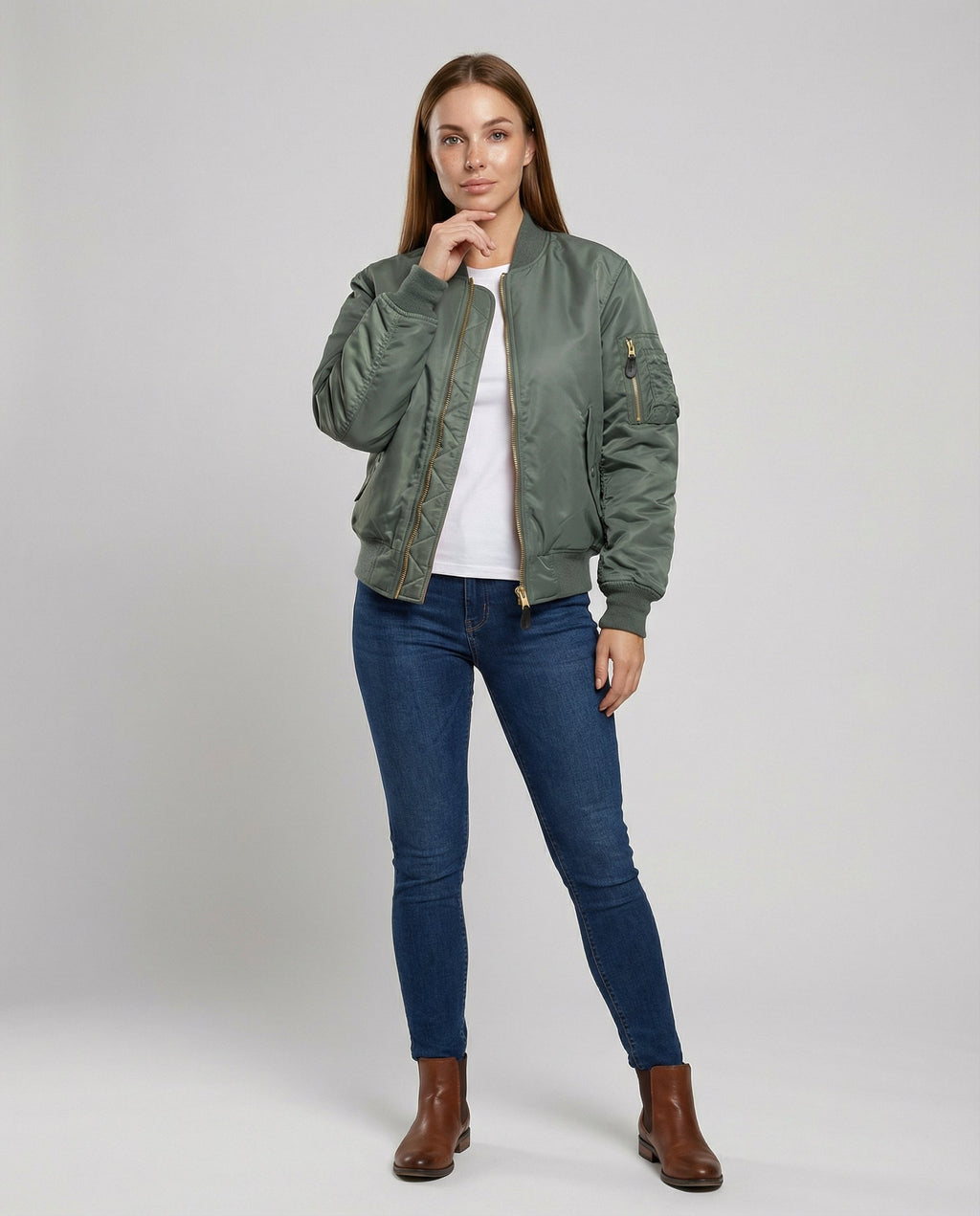 Women’s bomber jacket – Relaxed fit with practical pockets - J&B; - 2 - London-stylehouse.com