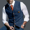 Men’s waistcoat with a fitted cut and stylish details - J&B; - 2 - London-stylehouse.com