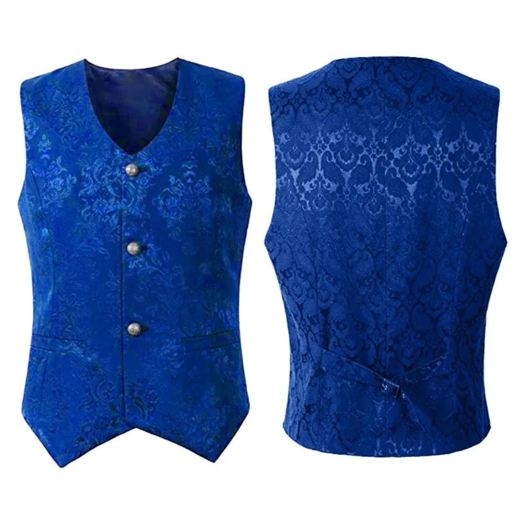 Elegant women’s waistcoat with a fitted cut and a unique pattern - J&B; - 1 - London-stylehouse.com