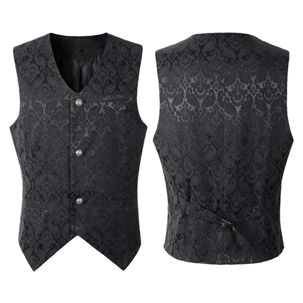 Elegant women’s waistcoat with a fitted cut and a unique pattern - J&B; - 2 - London-stylehouse.com