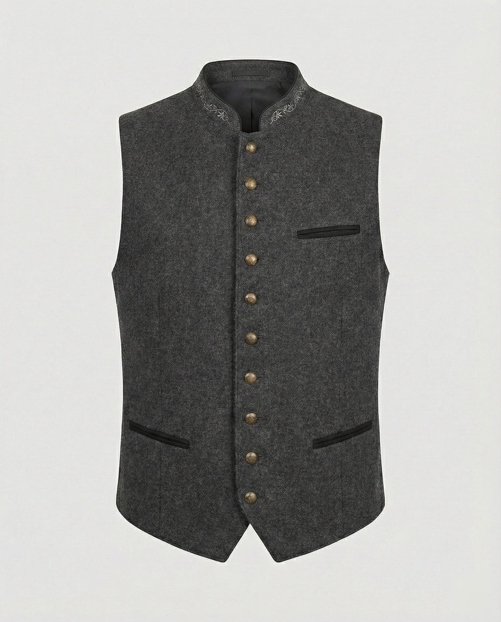 Traditional-style men’s waistcoat with a fitted cut - J&B; - 3 - London-stylehouse.com