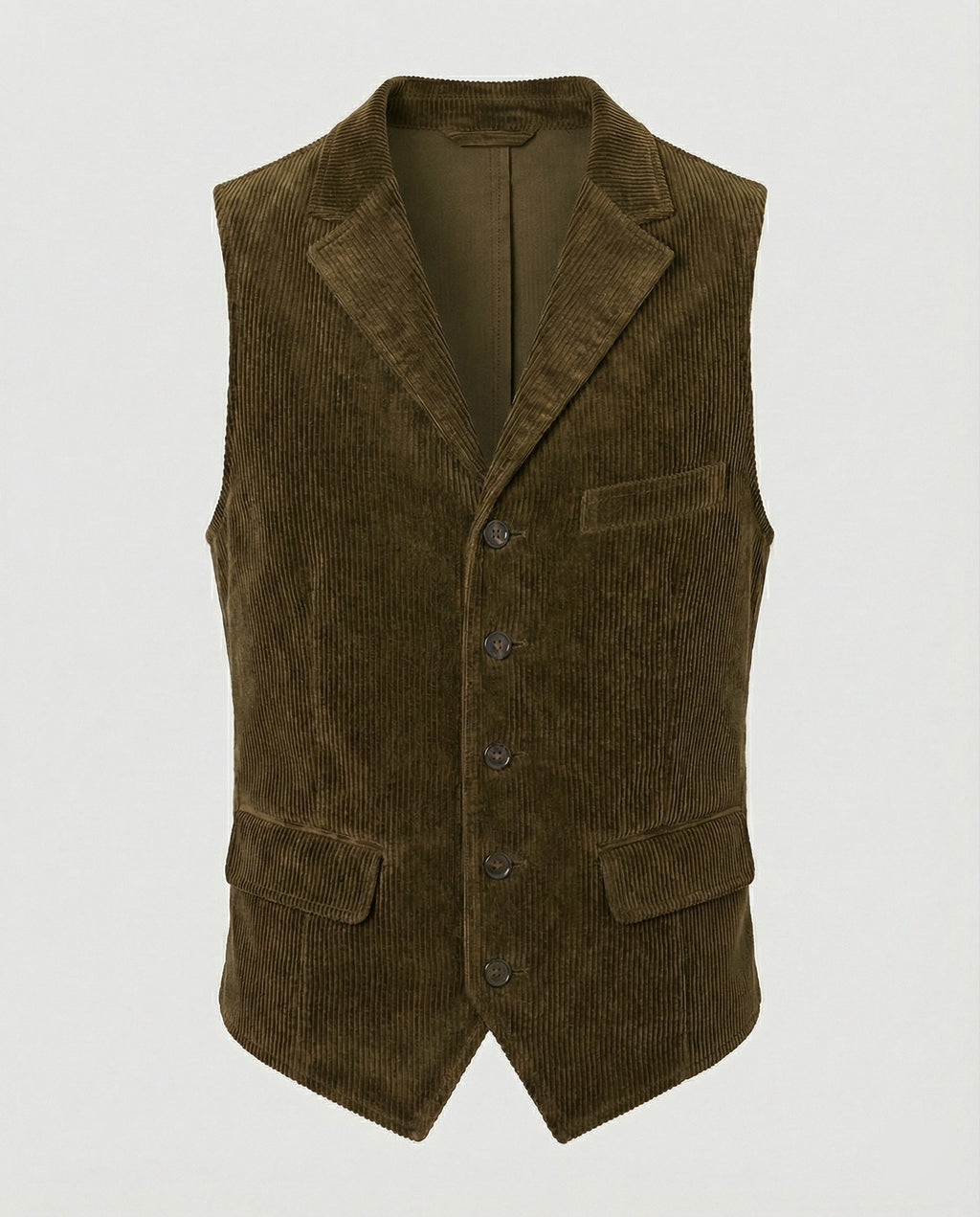 Classic men’s corduroy waistcoat with pockets - J&B; - 6 - London-stylehouse.com