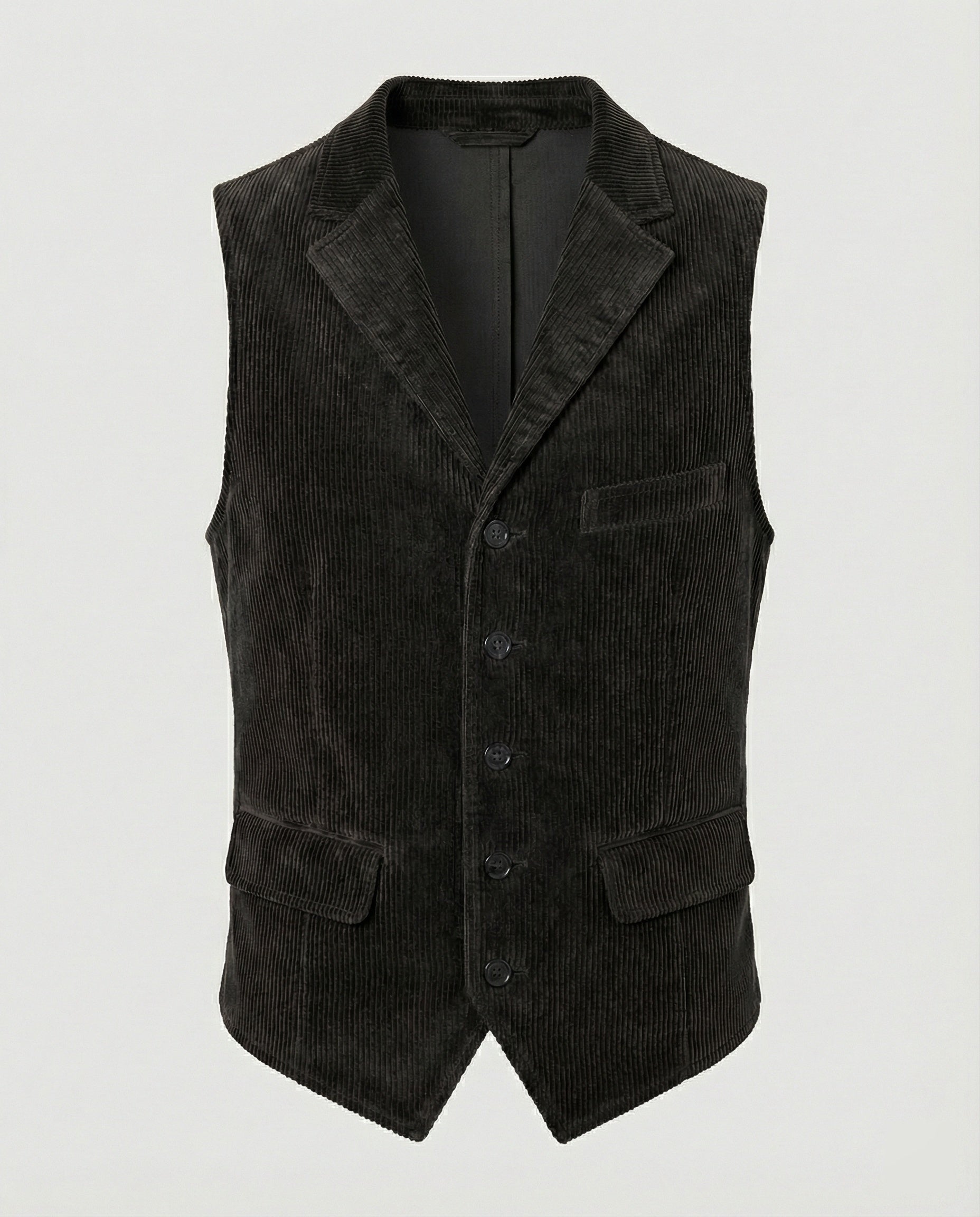 Classic men’s corduroy waistcoat with pockets - J&B; - 8 - London-stylehouse.com