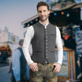 Men’s waistcoat with button placket and fitted cut - J&B; - 1 - London-stylehouse.com