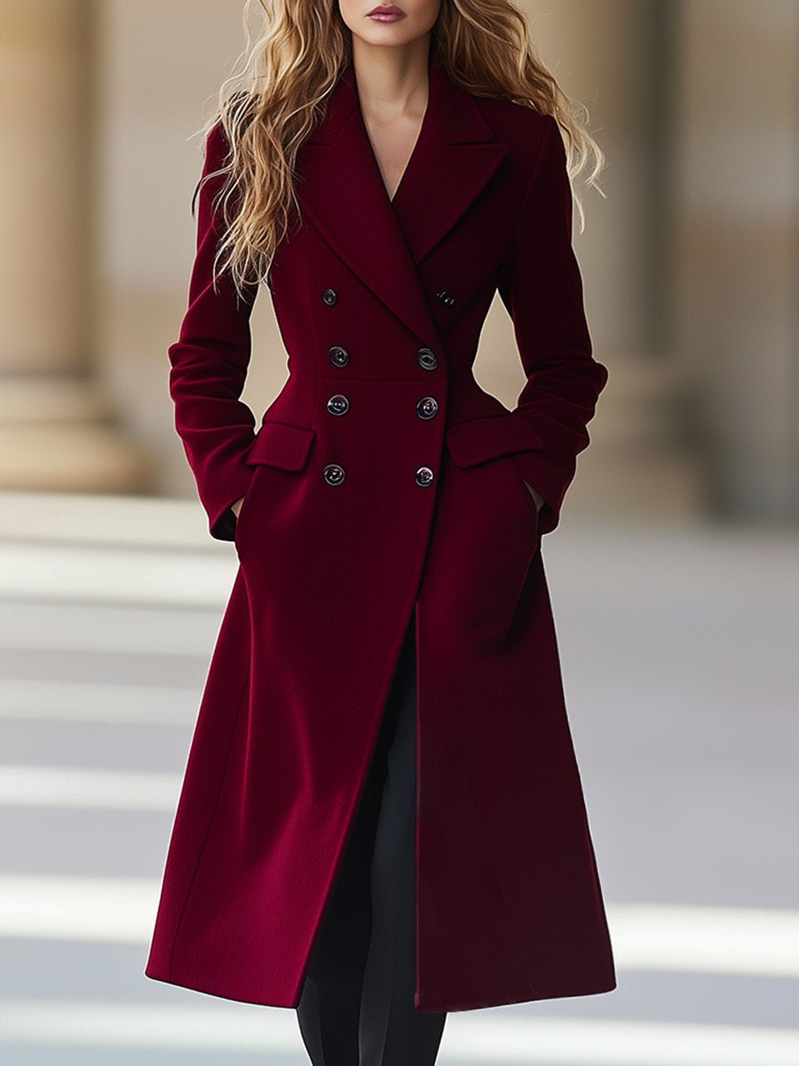 Elegant women’s winter coat in a double-breasted design with a flattering cut - J&B; - 1 - London-stylehouse.com